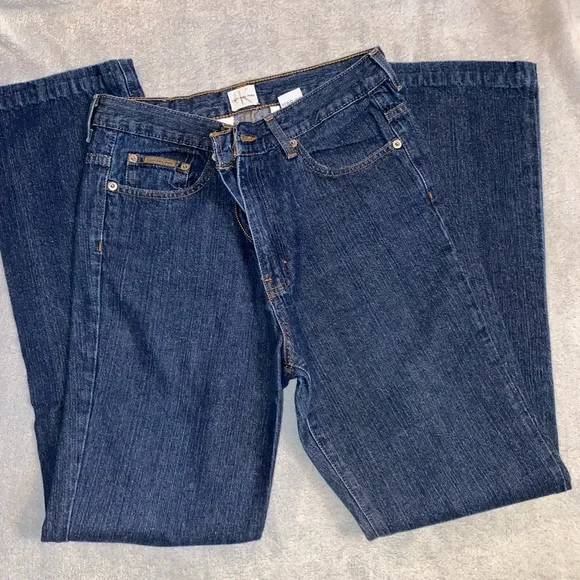Calvin Klein Vintage Women’s Dark Wash High Waisted Mom Jeans Blue Size 9 - Picture 5 of 9